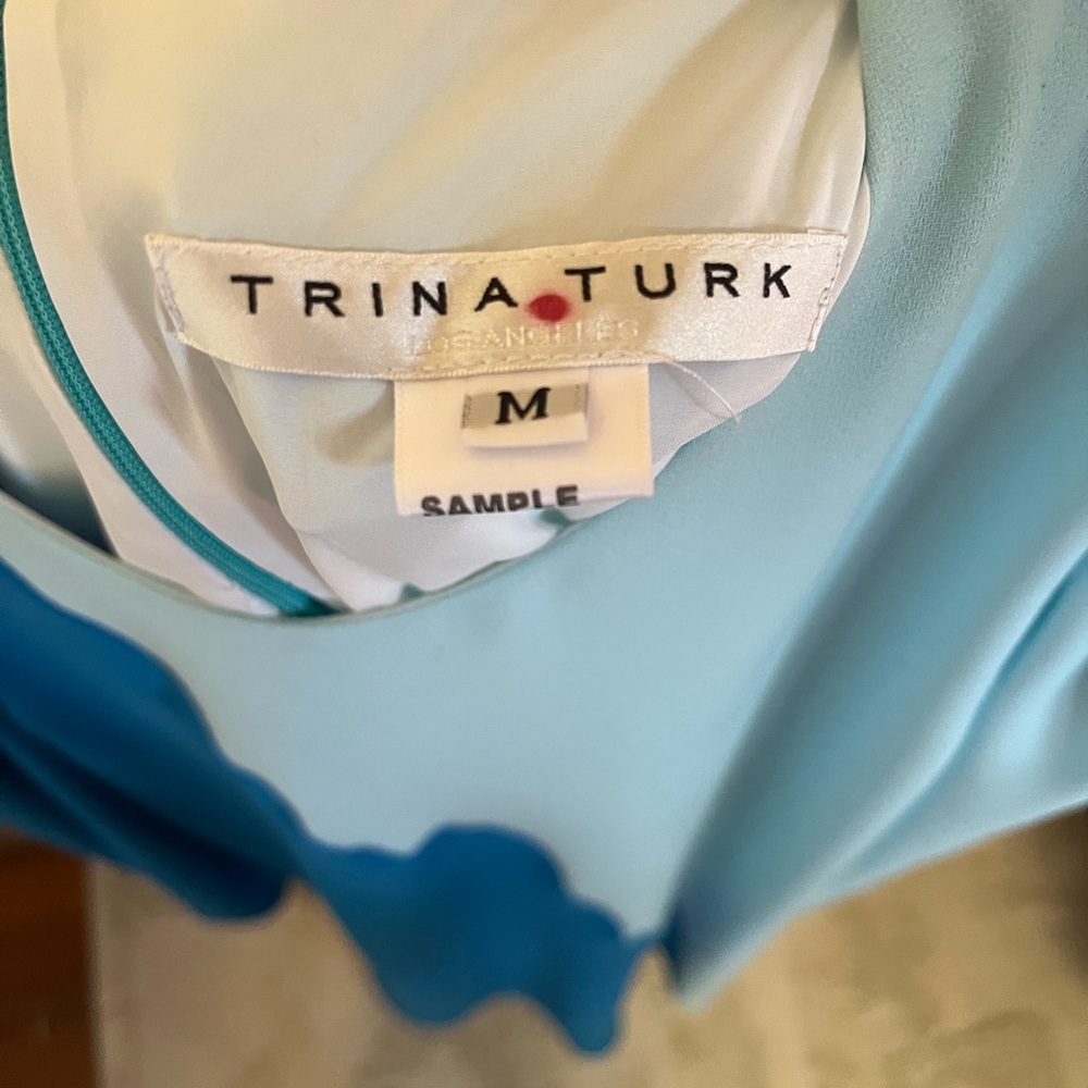 Trina Turk Blue Sheath Dress - Picture 3 of 6